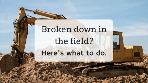 Broken down in the field_